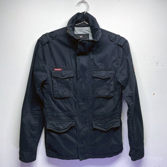Men's Superdry Rookie Edition Military Issue Jacket - Blue - Size Small - Picture 2 of 7
